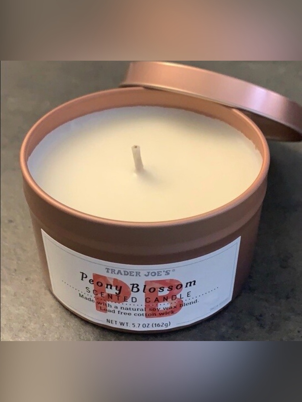 Trader Joe’s Peony Blossom Scented Candle - Picture 2 of 3